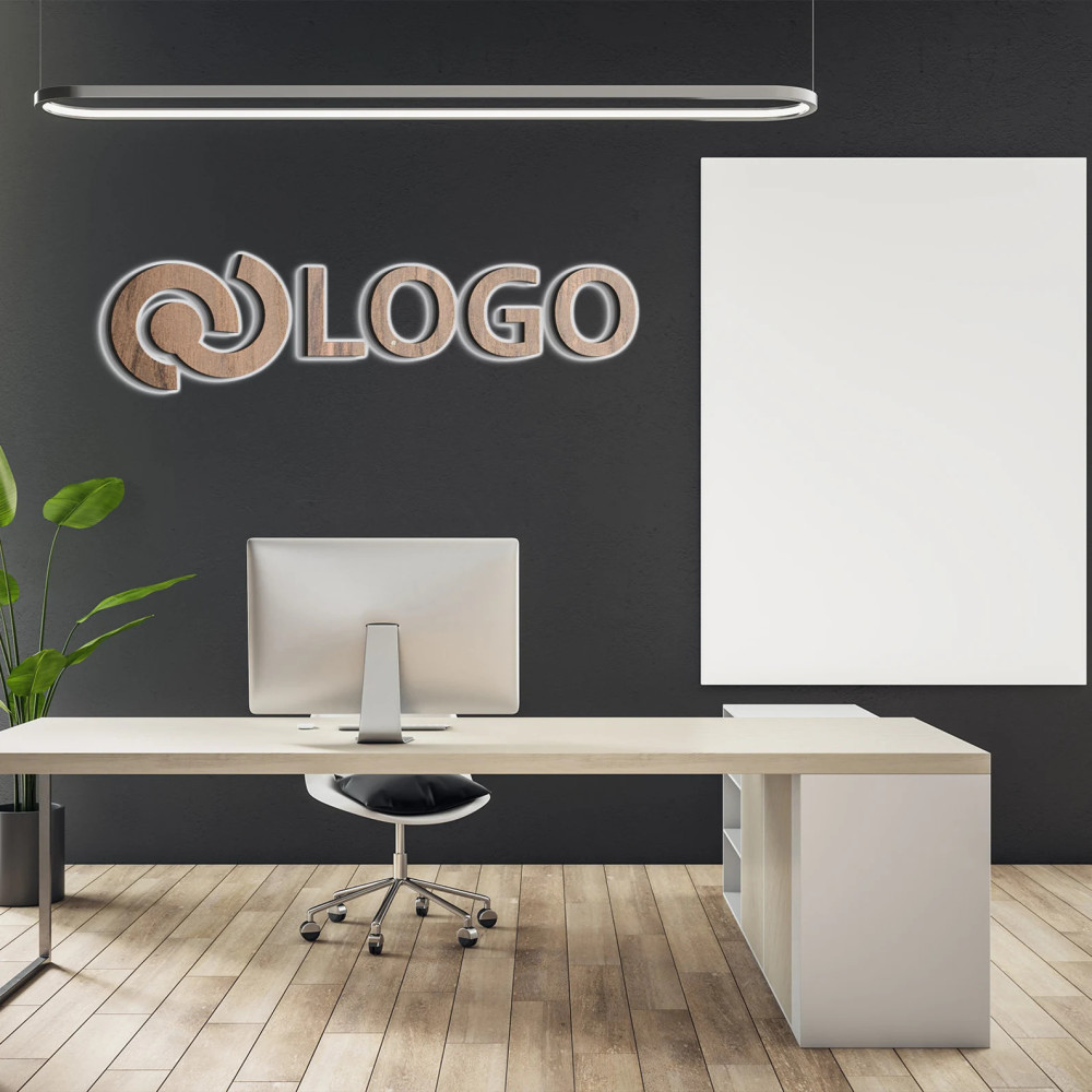 Enseigne Lumineuse en Bois